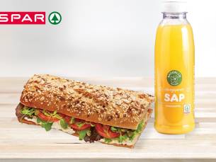Vers broodje naar keuze + verse jus d'orange bij SPAR Brouwershaven