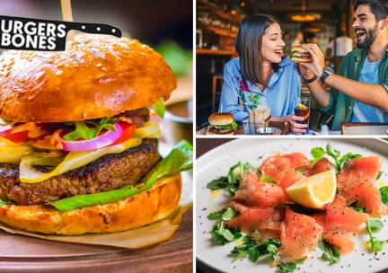 3-gangen keuzediner bij Burgers en Bones