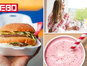 Burger + milkshake bij FEBO Tilburg