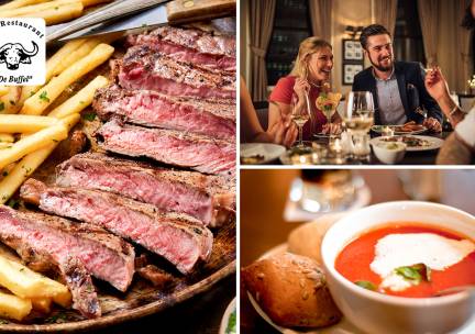 2-gangen keuzelunch of -diner bij Petit Restaurant De Buffel