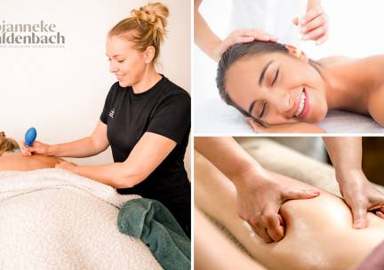 Oorkaarstherapie of cupping en/of lymfedrainage