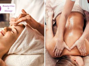 Massage en/of gezichtsbehandeling naar keuze van 60 minuten