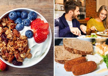 Ontbijt, 12-uurtje of 2-gangen keuzelunch bij Stationsrestaurant Harlingen