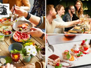 3-gangen shared dining-diner bij Perron Neuf