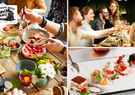 3-gangen shared dining-diner bij Perron Neuf