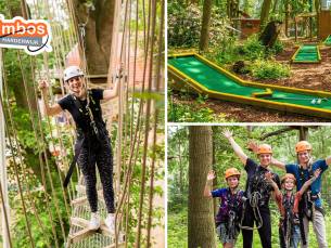 Entree Klimbos Harderwijk + Free Fall + evt. minigolf