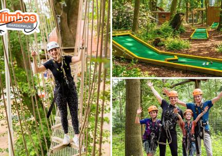 Entree Klimbos Harderwijk + Free Fall + evt. minigolf