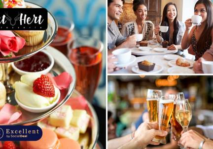 High tea, wine of beer + cava of 3 of 4 gerechtjes bij Brasserie Ut Hert