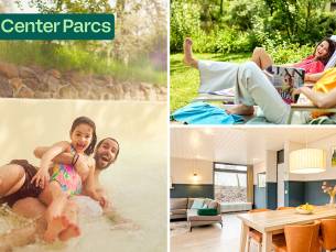 Weekend of midweek voor 2 t/m 8 personen in Center Parcs Het Meerdal