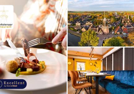 5-gangendiner van de chef + amuse + brood bij Restaurant de Molenaar
