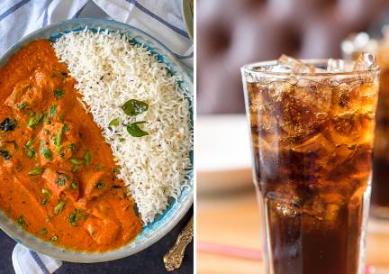 Indiaas hoofdgerecht + drankje naar keuze voor afhaal