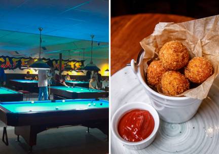 2 uur poolen + portie bitterballen bij PoolcafÃ© de Kets