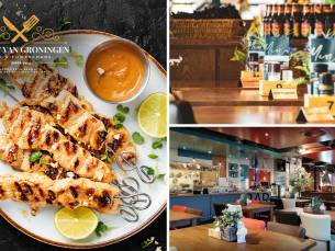 3-gangendiner (25+ keuzes) + mandje brood bij De Poort van Groningen