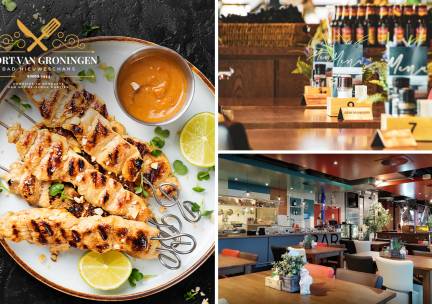 3-gangendiner (25+ keuzes) + mandje brood bij De Poort van Groningen