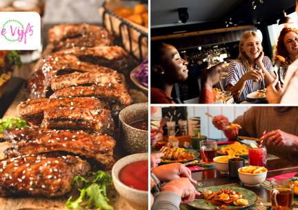 2-gangen spareribsdiner bij Café Restaurant De Vijf