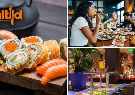 All-You-Can-Eat (2,5 uur) + 3 glazen bier/wijn + onbeperkt fris bij Altijd