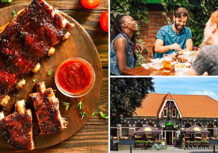 3-gangendiner Ã  la carte bij EetcafÃ© De Gouden Leeuw