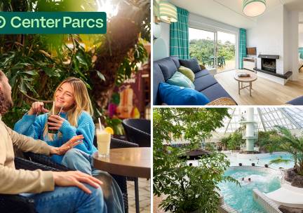 2, 3 of 4 overnachtingen voor 4 tot 8 personen in Center Parcs Zandvoort