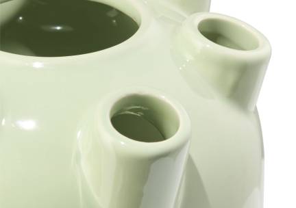 HEMA Tulpenvaas ⌀15x21cm keramiek groot groen