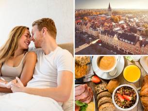 Overnachting voor 2 + ontbijt + fles bubbels in Ieper