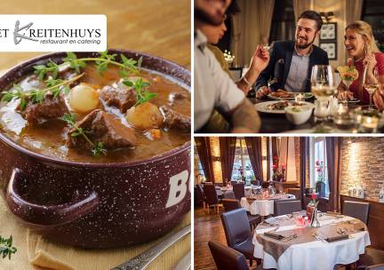 4-gangen keuzediner bij Restaurant Het Kreitenhuys