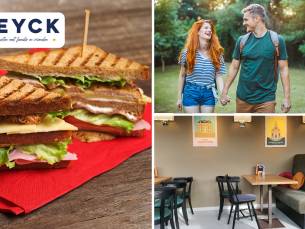 Wandelarrangement + koffie met gebak + 2-gangenlunch bij Grand CafÃ© Reyck