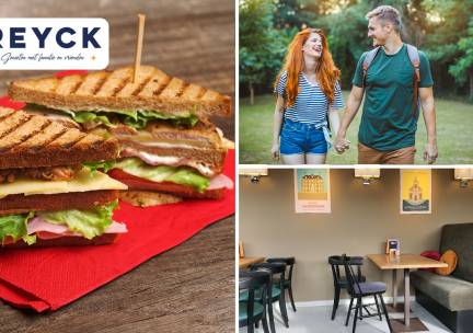 Wandelarrangement + koffie met gebak + 2-gangenlunch bij Grand CafÃ© Reyck