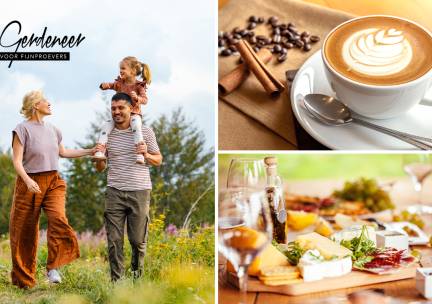 Wandelarrangement incl. drankje + lekkers + borrelplank