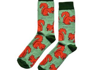 Save the Red Squirrels Bamboo Socks | UK Adult 4-7