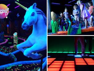 18 holes glowgolfen + evt. Pixel Play + hapjes