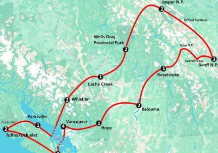 Highlights of Western Canada (25 dagen)