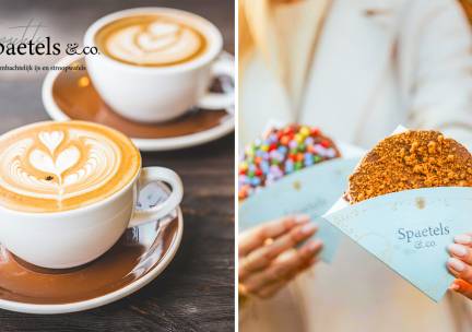 Luxe stroopwafel + drankje naar keuze