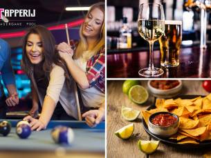 Poolen (2 uur) voor 4 personen + nacho's bij De Tapperij in Hengelo