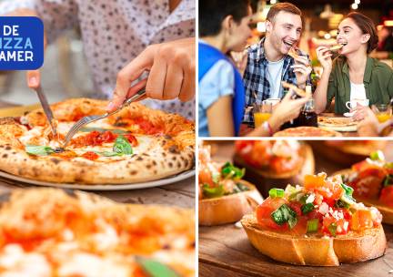Italiaans 3-gangen keuzediner bij De Pizzakamer De Pijp