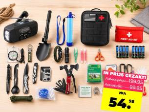 Noodpakket 72 Uur met Rugtas (250+ Items)