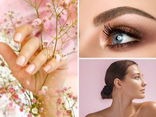 Wenkbrauw-, wimper- of manicurebehandeling naar keuze