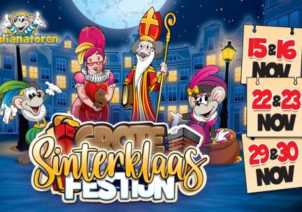 Entree Het Grote Sinterklaasfestijn bij Kinderpretpark Julianatoren