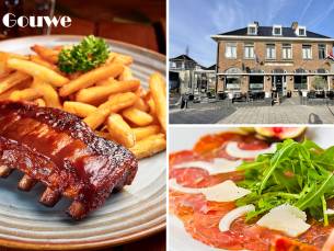 Hoofdgerecht of 3-gangen keuzediner bij Café de Gouwe in Oegstgeest