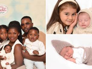 Professionele babyfotoshoot + digitale foto's + evt. poster