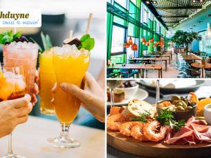 Proefplank + cocktail of mocktail bij Brasserie Sandz