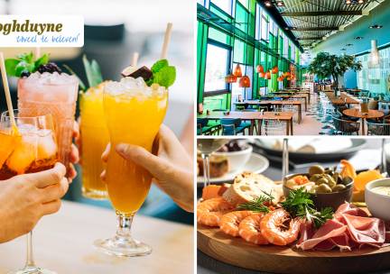 Proefplank + cocktail of mocktail bij Brasserie Sandz