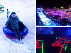 9 holes magic wintergolf + 2x glijden van glijbaan + drankje bij Wintertijd Heerlen