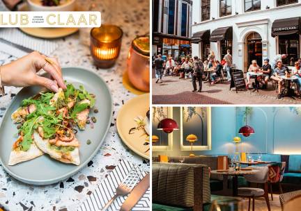 2-gangen keuzelunch bij Club Claar in hartje Utrecht