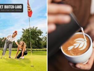 9 holes Pitch&Putt golf + warme drank
