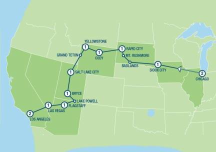 Chicago to L.A. (14 dagen)