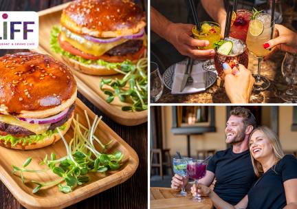 Burger + cocktail of gin tonic bij Liff in hartje Assen