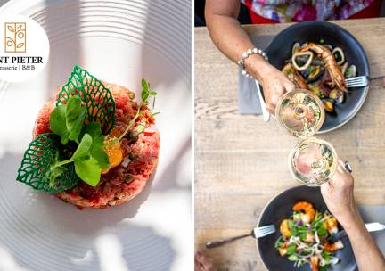 3-gangen keuzelunch of -diner bij Brasserie Sint Pieter