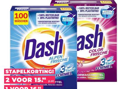 6kg Dash Waspoeder - Goed Voor 100 Wasbeurten! ...