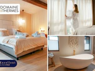 Overnachting voor 2 + ontbijt + wellness + early check-in bij Domaine des Thermes