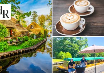 Rondvaart (1 uur) incl. warme drank en lekkernij in Giethoorn